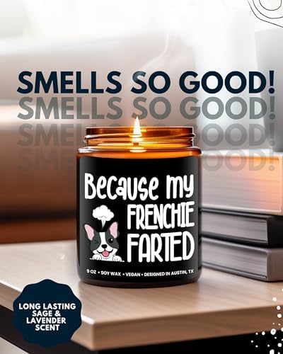 Funny Frenchie Candle, Frenchie Gifts for Women, Unique French Bulldog Gift Ideas, Best Present for Pet Lovers, Perfect Frenchies Presents for Girls, Birthday, Christmas, Gift-Ready - Image 5