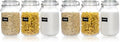 CHEFSTORY 50oz Airtight Glass Jars with Lids, 3 PCS Food Storage Canister for Kitchen & Pantry Organization, Square Mason Jar Containers for Storing Sugar, Flour, Cereal,Coffee,Cookies (Pack of 2) by Chefstory