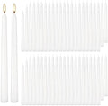 YOROXRG 100Pack White Taper Candles, 7-8 Hours Burn Time, Unscented, Smokeless and Dripless, 0.75 x 10 Inch Dinner Candle Set for Household, Wedding, Party and Home Décor Candlesticks by YOROXRG