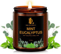 Mint Eucalyptus Candles, Mint Eucalyptus Scented Candle, Mother's Day Candle Gifts for Women, Soy Candles for Home Scented, 7oz 50 Hours Burn by DLDREAMYDEWLA