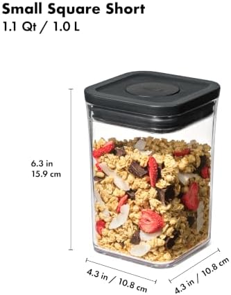 OXO Good Grips 3-Piece POP Container Set — Matte Black - Image 6