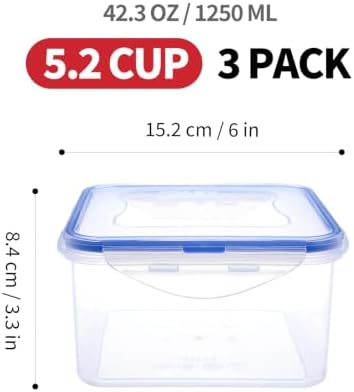 KIGI Food Storage Container, Medium, Set of 3 (5.2 Cup) - Image 4