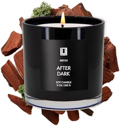 Lulu Candles | After Dark - Teak & Mahogany | Luxury Scented Soy Jar Candle | Hand Poured in The USA | Highly Scented Candles for Home Fragrance & Decor (9 Oz.) by LULUCANDLES