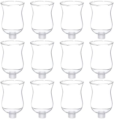 LemonRoad 12 Sets Clear Peg Votive Holders with Rubber Gasket, 3.5" by Unknown