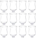 LemonRoad 12 Sets Clear Peg Votive Holders with Rubber Gasket, 3.5" by Unknown