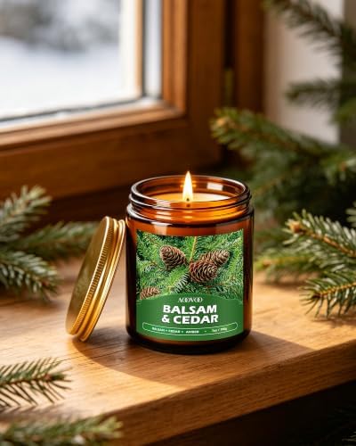AOOVOO Winter Candles Set - 4 Pack Candles for Home Scented, 28 oz Soy Wax - Image 7