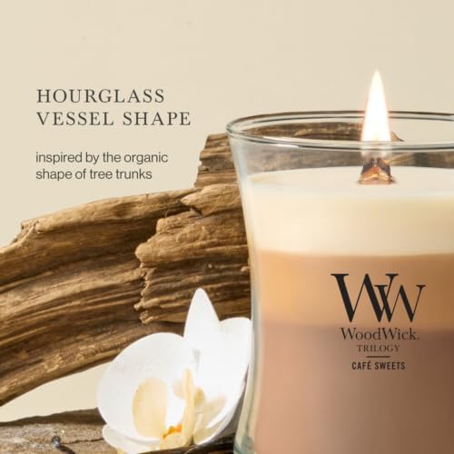 WoodWick Café Sweets Trilogy Tri-Scented Candle, Crackling Wick, 9.7oz - Image 4