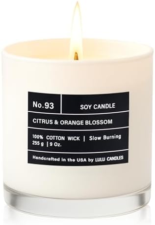 Lulu Candles | Citrus & Orange Blossom | Luxury Scented Soy Jar Candle | Hand Poured in The USA | Highly Scented & Long Lasting (9 Oz.) - Image 2