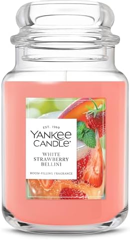 Yankee Candle White Strawberry Bellini Scented Candle, 22oz Large Jar by YankeeCandle