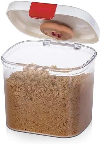 PrepSolutions Brown Sugar Keeper with Airtight Seal and Terra Cotta Disc for Moisture Control, 1.5 Quart Capacity by ProgressiveInternational