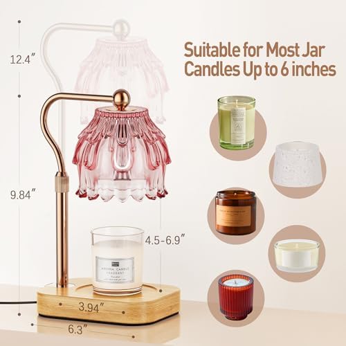 Candle Warmer Lamp with Timer - Flower Design Electric Wax Melting Wax Lamp for Jar Candles, Gift for Women, Mom, Christmas, Birthday,Home Decor - Image 2