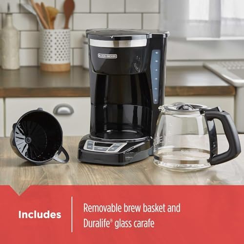 BLACK+DECKER 12-Cup Drip Coffee Maker with Vortex Brewing - Image 5