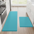 StepRite Kitchen Mats for Floor, 2-Piece Anti-Fatigue Kitchen Rugs, Green by Bringcushiontoyourlife