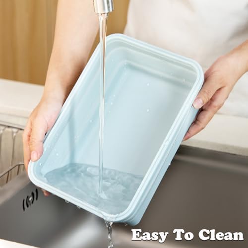 Collapsible Food Storage Containers with Airtight Lid & Air Vent, 68oz - Image 7