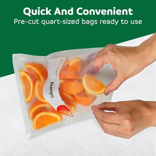 FoodSaver Quart Vacuum Seal Bags, 130 Count Pre-Cut BPA-Free Storage Bags, Align to Seal & Tear to Open for Food Storage, Sous Vide, and Meal Prep - Image 2