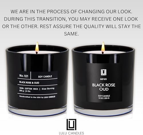 Lulu Candles | Warm Amber Candle | Luxury Scented Soy Jar Candle | Hand Poured in The USA | Highly Scented & Long Lasting (9 Oz., Black Amber) - Image 3