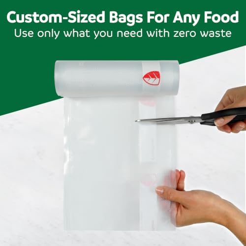 FoodSaver Vacuum Sealer Rolls, 6 Pack 8" x 13.3' Rolls (80 Total Feet), BPA-Free Custom Size Storage Bags for Food, Sous Vide, and Meal Prep - Image 2