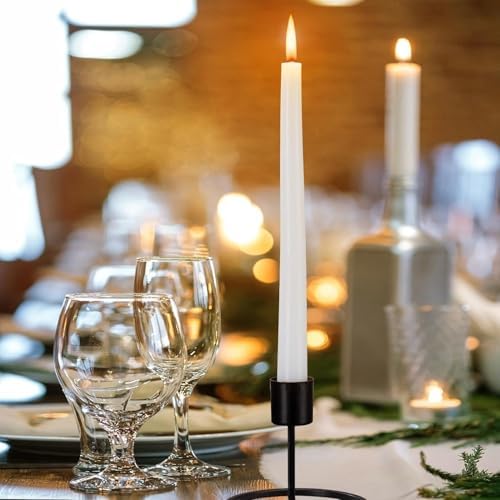 WPONSZU 16 Pack White Taper Candles, 7-8 Hours Burn Time, Unscented, Smokeless and Dripless, 4/5 x 10 Inch for Christmas,Household,Dinner,Wedding,Valentine's Day,Party and Home Décor Candlesticks - Image 5
