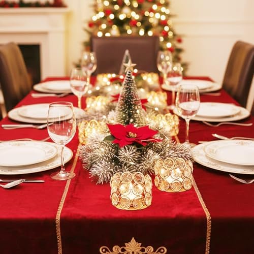 Gold Crystal Tealight Candleholders - Pack of 20 Tea Lamp Candle Holders - Image 4