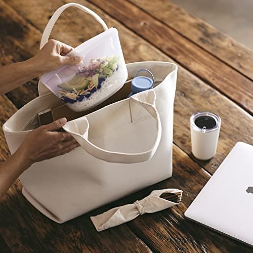 Stasher Premium Reusable Silicone Leak-Free Food Storage Bowl, Clear, 4-Cup - Image 3