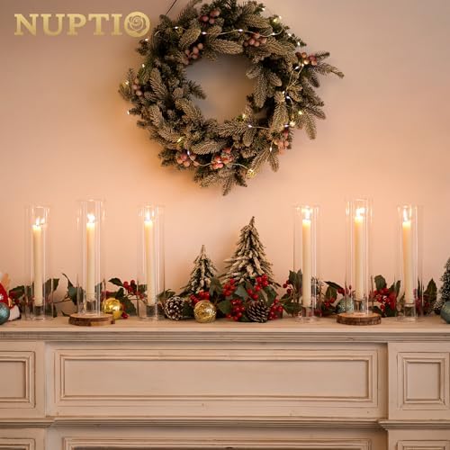 NUPTIO Hurricane Candle Holder for Candlesticks: 11.8" H Set of 10 - Image 3