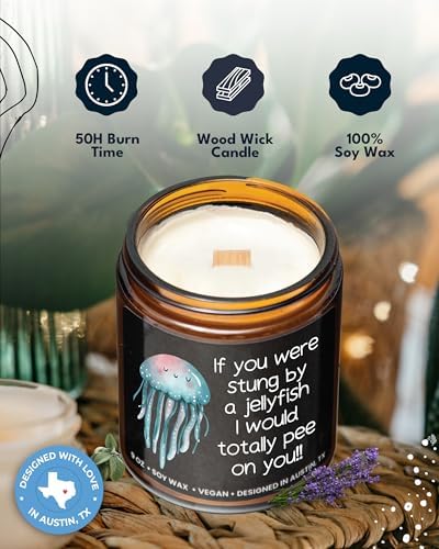 Funny Friendship Candle, If You were Stung by a Jellyfish, Funny Gifts for Friends Adult Humor, Best Friends Gifts for Friend Women Unique, Birthday, Christmas, Gift-Ready - Image 2