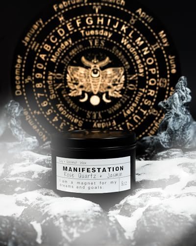 Crystal Soy Candles, Handmade Wishing Gifts, Wishing Law of Attraction, Moon Magic, Birthday Candle Gifts. (Manifestation) - Image 2