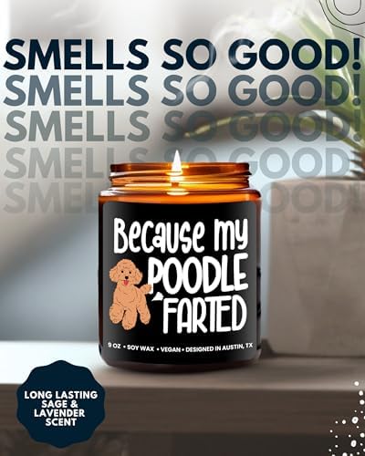 Funny Poodle Candle, Poodle Gifts for Women and Men, Unique Funny Pet-Themed Gift Ideas for Her, Best Present for Pet Lovers, Perfect Present for Dog Mom and Dog Dad, Birthday, Christmas, Gift-Ready - Image 5