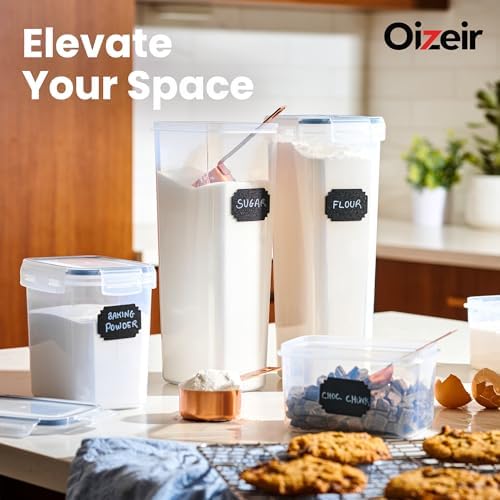 Oizeir Airtight Food Storage Containers with Lids 24-Pack, Pantry Kitchen - Image 3