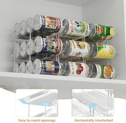 LXLXXL Can Organizer for Pantry Canned Food Storage Goods Holders 4 Tier - Image 3