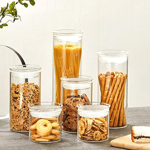 ZENS 17oz Glass Jars with Airtight Lid, Set of 4 Small Glass Storage Jars - Image 4