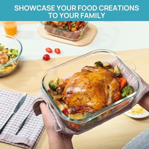 Vtopmart 1Pack 2260ml/76.4oz Extra Large Glass Storage Container with Lid - Image 4