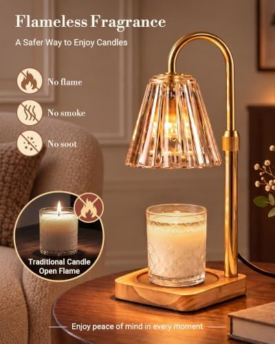 Marycele Candle Warmer Lamp with Timer, Vintage Home Decor, Gifts for Women - Image 5