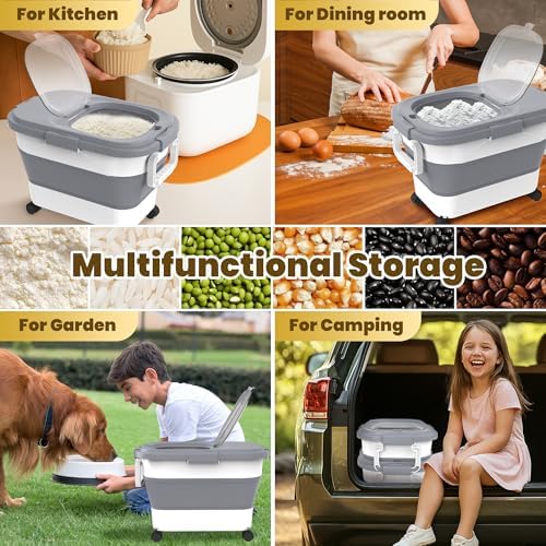 HOYTAMDAR 20-30Lbs Collapsible Rice Container,Food Storage container - Image 7