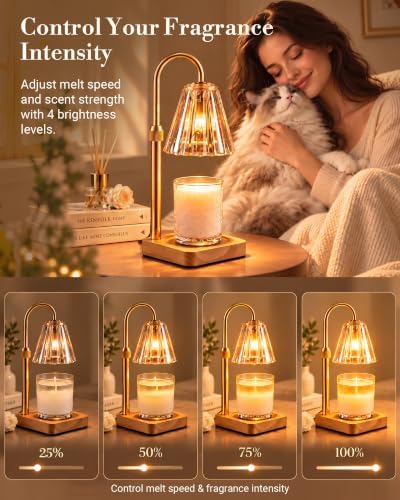Marycele Candle Warmer Lamp with Timer, Vintage Home Decor, Gifts for Women - Image 4