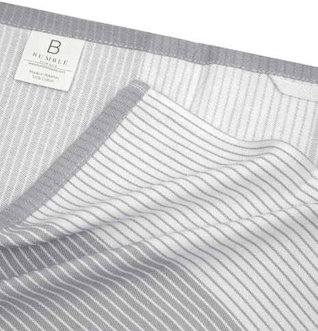 Premium Kitchen Towels 6 Pack 100% Cotton, 20"x28" - Grey - Image 5