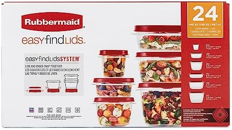 Rubbermaid Assorted Food Storage Container Set - Case of: 1; Each Pack Qty: 24; Total Items Qty: 24 - Image 4