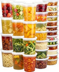 Clawsoff 60 Sets Deli Containers with Lids Disposable Plastic Food Storage by BuyNow