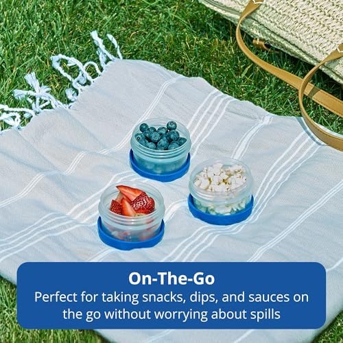Rubbermaid Pack & Go 130 mL Mini Bites Containers, 9-Pack with Secure Lids and Stackable Design - Image 5