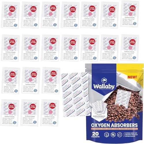 Wallaby 2000cc Oxygen Absorbers for Mylar Food Storage, Max Absorbing by WallabyGoods