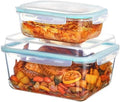 Vtopmart 220oz + 76.4oz Extra Large Glass Storage Containers Set by Vtopmart