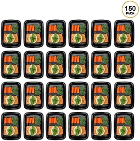 Freshware Meal Prep Containers 1 Compartment Food Storage Containers with Lids, Bento Box, BPA Free, Stackable, (16 oz), 150 count (Pack of 1) - Image 2