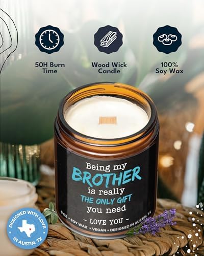 Being My Brother Candle, Funny Gifts for Brothers, Brother Gift from Sister - Image 2