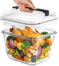 Razab 2700ml / 91oz / 11.5 Cups Large Glass Food Storage Container with Lid - Leakproof Glass Meal Prep Container for Roasting & Storing Leftovers, Glass Lunch Container, Microwave & Oven Safe by RazabHomeGoods