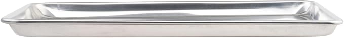 Winco Commercial-Grade Aluminum Sheet Pan, 18 Gauge, 1/2 Size - Image 3
