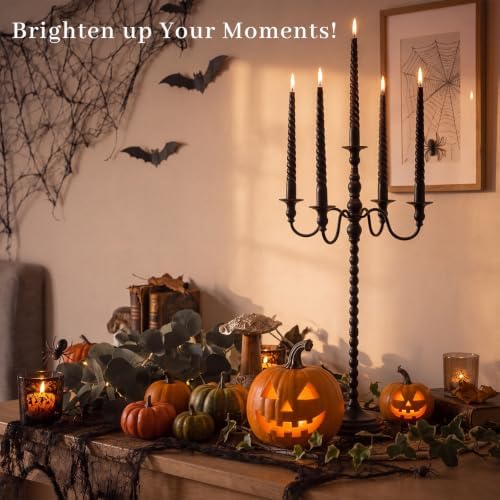 1 Pcs 36 Inch Black Candelabra Halloween Decorations, Retro - Image 3