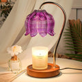 Purple Candle Warmer Lamp with Timer, Electric Candle Warmer, Women Birthday Christmas Gift, Flower Wax Warmer for Yankee Candle Lovers, Vintage Melt Lamp for House Warming Gifts for Mom, Friend by Funistree