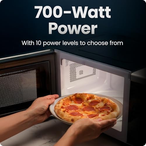 Chefman Compact Countertop Microwave, 0.7 Cu Ft, 700W, Stainless - Image 4