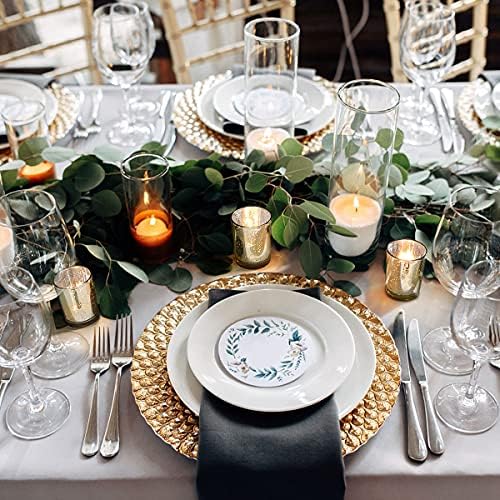 LETINE Gold Votive Candle Holders Set of 36 - Speckled Mercury Gold Glass Candle Holder Bulk - Ideal Spring Summer Decor for Wedding Centerpiece Table，Valentine's Day Decorations Indoor - Image 4
