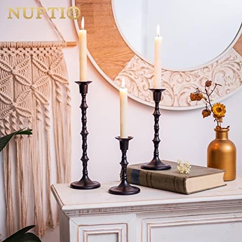NUPTIO Halloween Candle Holder for Candlestick: Gothic Taper Candleholders - Image 4